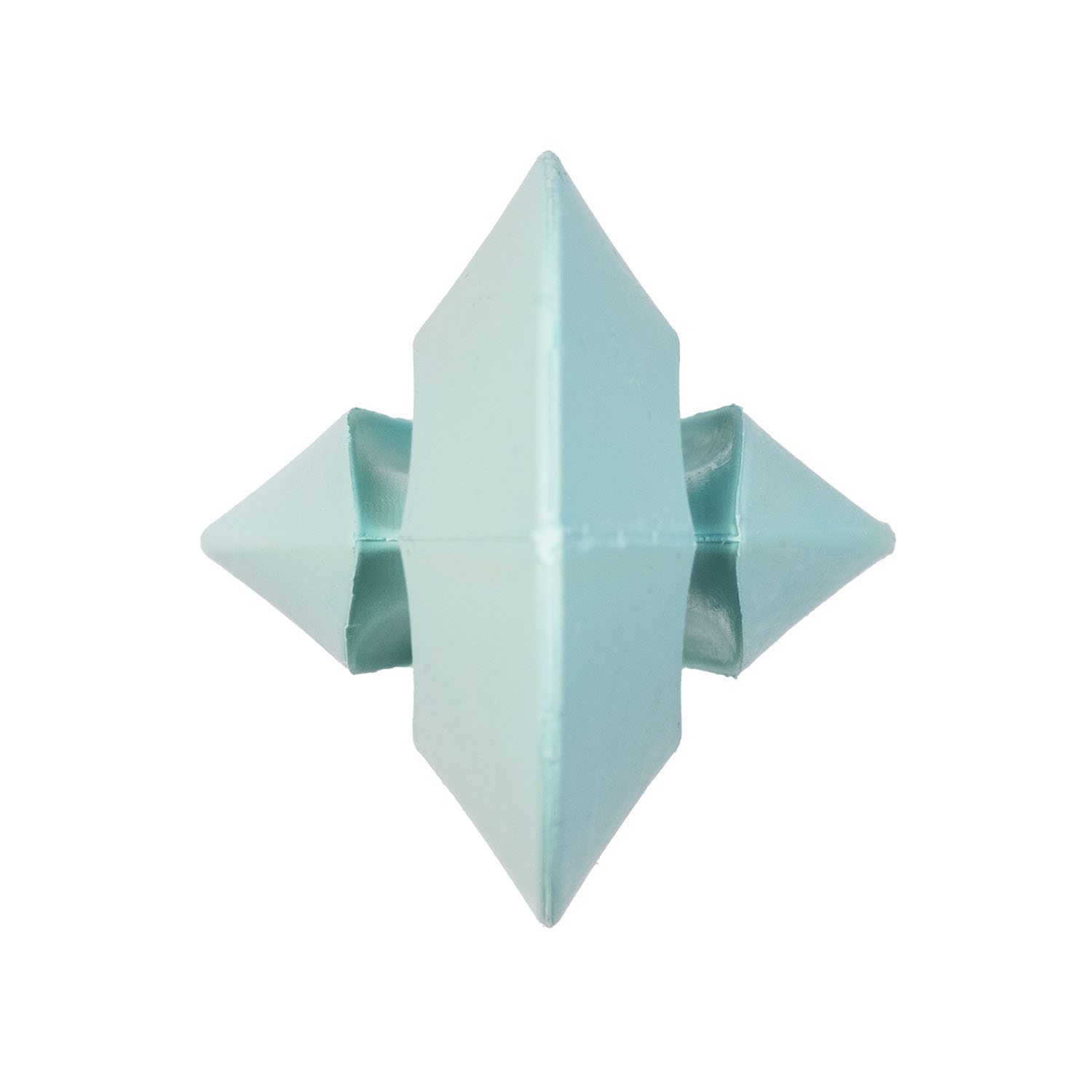 PetDreamHouse Chewtastic Geometrics GEO-DUO Mint Natural Rubber Dog Toy - Gentle Toughness Interactive Lick, Chew & Play Toy for Small Dogs