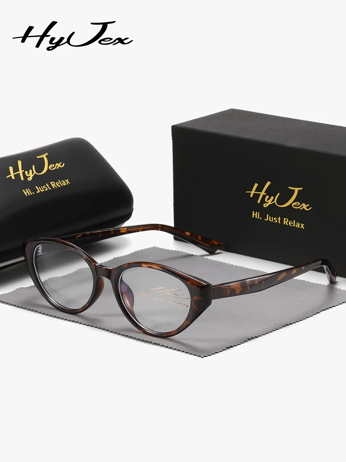 LOLADIVA 1 Piece Unisex Well-Made Full Frame Plaon Glasses Simple Oval Frame Plaon Glasses
