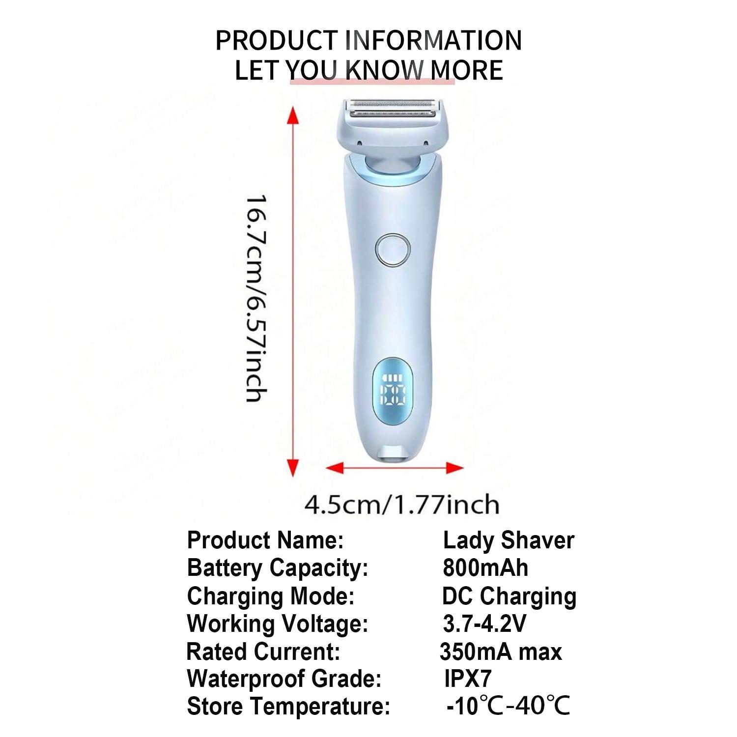 2 in 1 Electric Hair Removal Instrument, Waterproof Hair Removal Razor, Bikini Leg and Underarm Hair Removal Tool, Personal Care Appliances for Women, Valentine's Day Gift