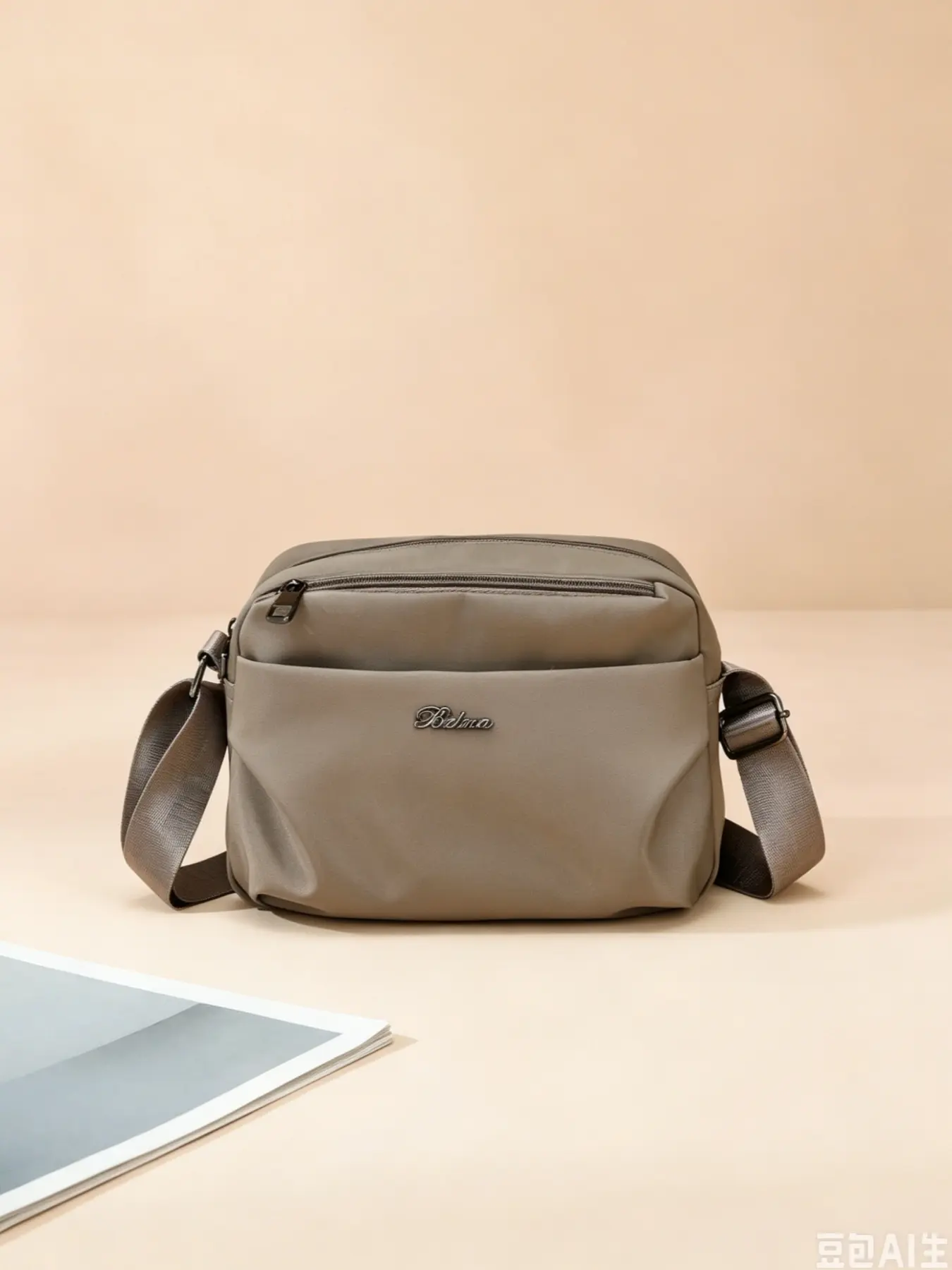 New stylish and minimalist commuter multi-pocket shoulder bag, lightweight and adjustable crossbody bag for casual daily outings, Crossbody Belt Bags