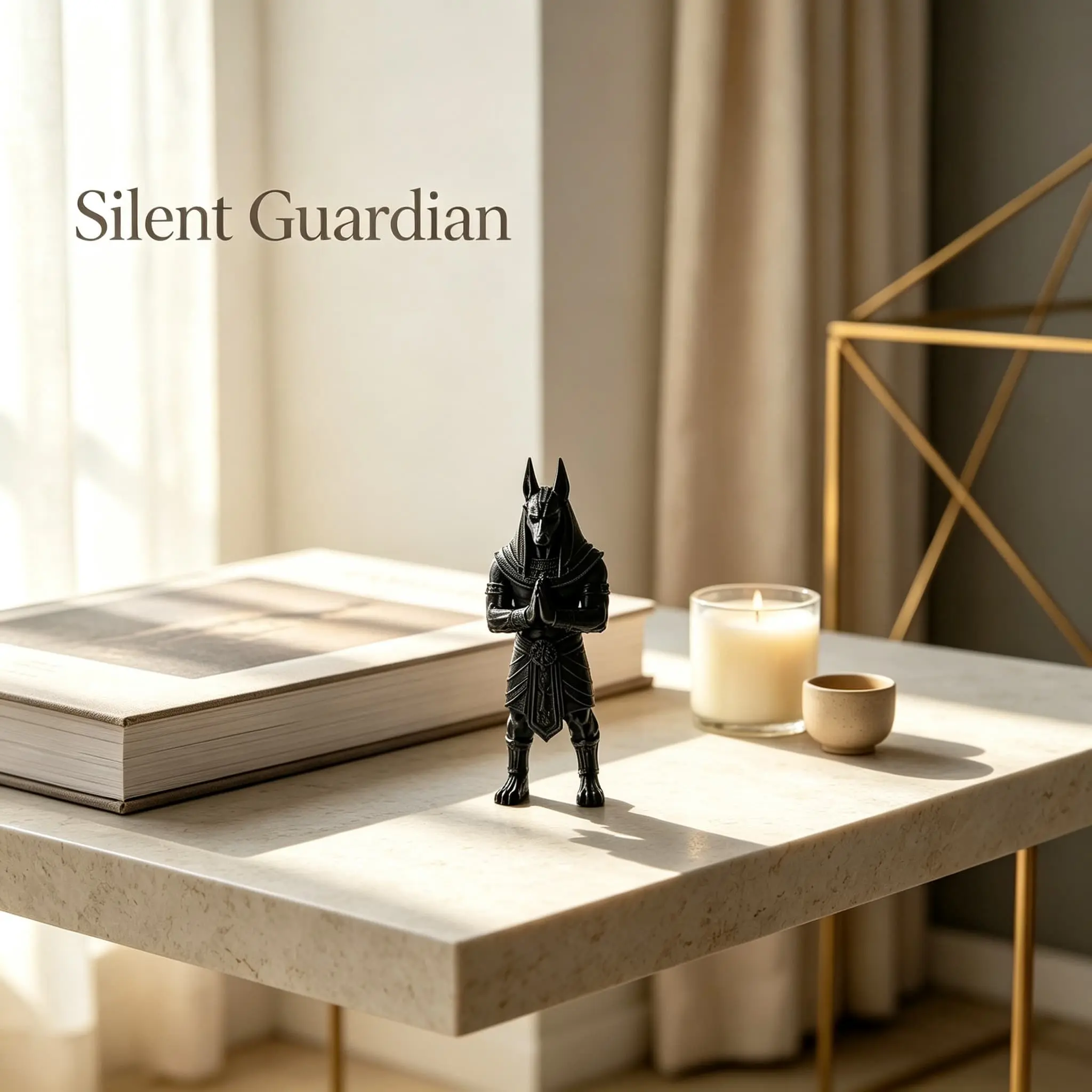 Ancient Egyptian Anubis Statue Ornament, Vintage Decor for Home Office, Perfect for Holidays and Special Occasions, No Power Required, Decorative Figurines