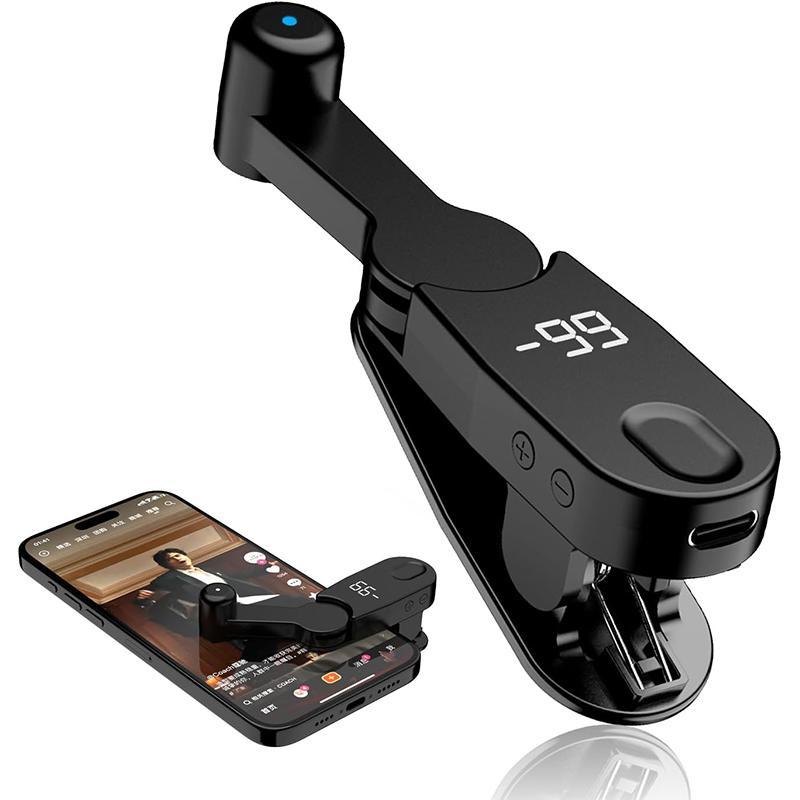 Automatic Screen Clicker Clipper, Efficient Compact Portable Touch Screen Tapping Device for Gaming & Automation, Mobile Accessory for Smartphone, Console, Phone Game Controller