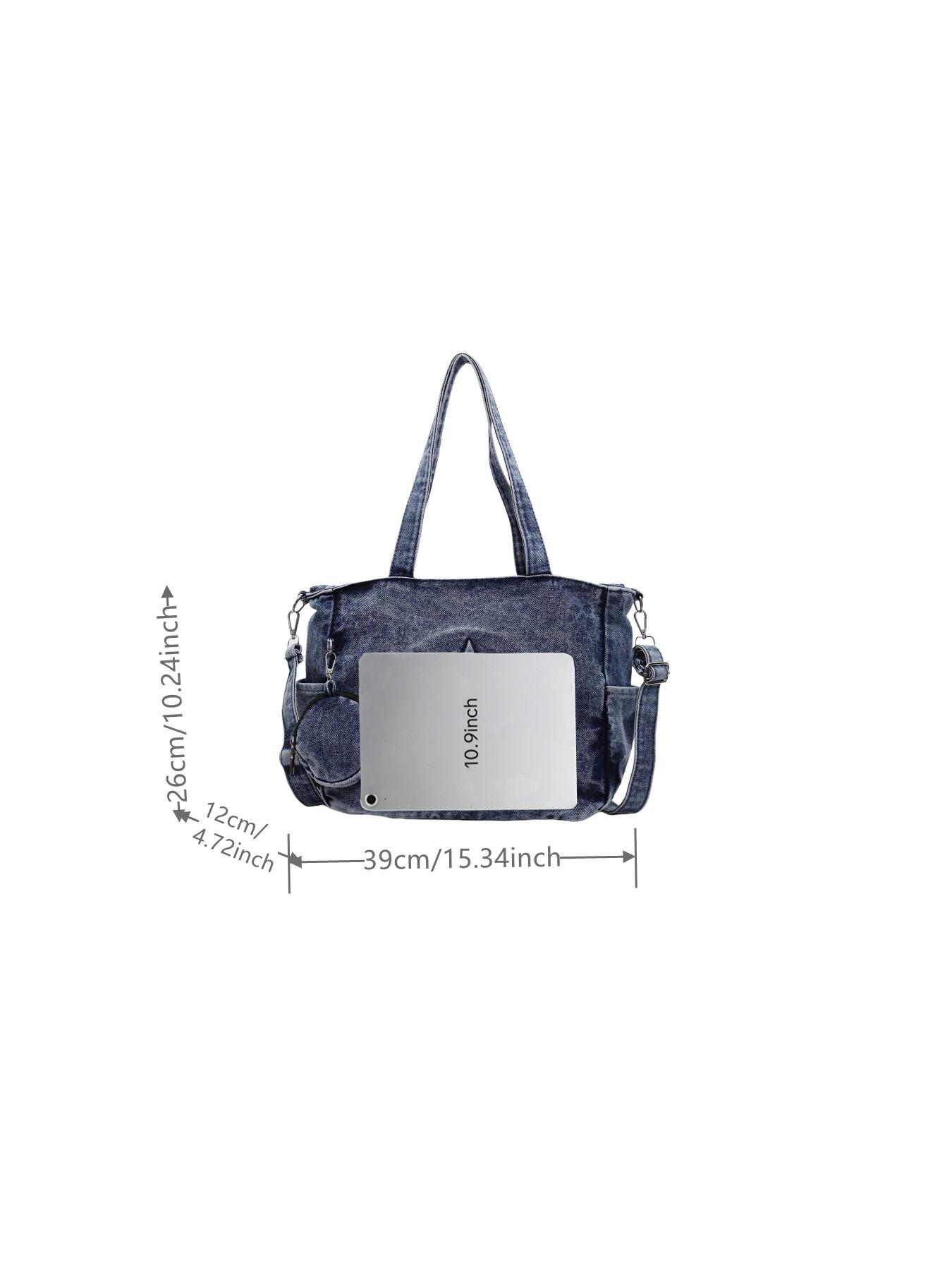 Women's Fashionable Star Design Slouchy Tote Bag, Casual Large Capacity Shoulder Bag for Daily Used, Trendy Versatile High-quality Daily Commuting Bag, Girl Fashionable Shopping Bag