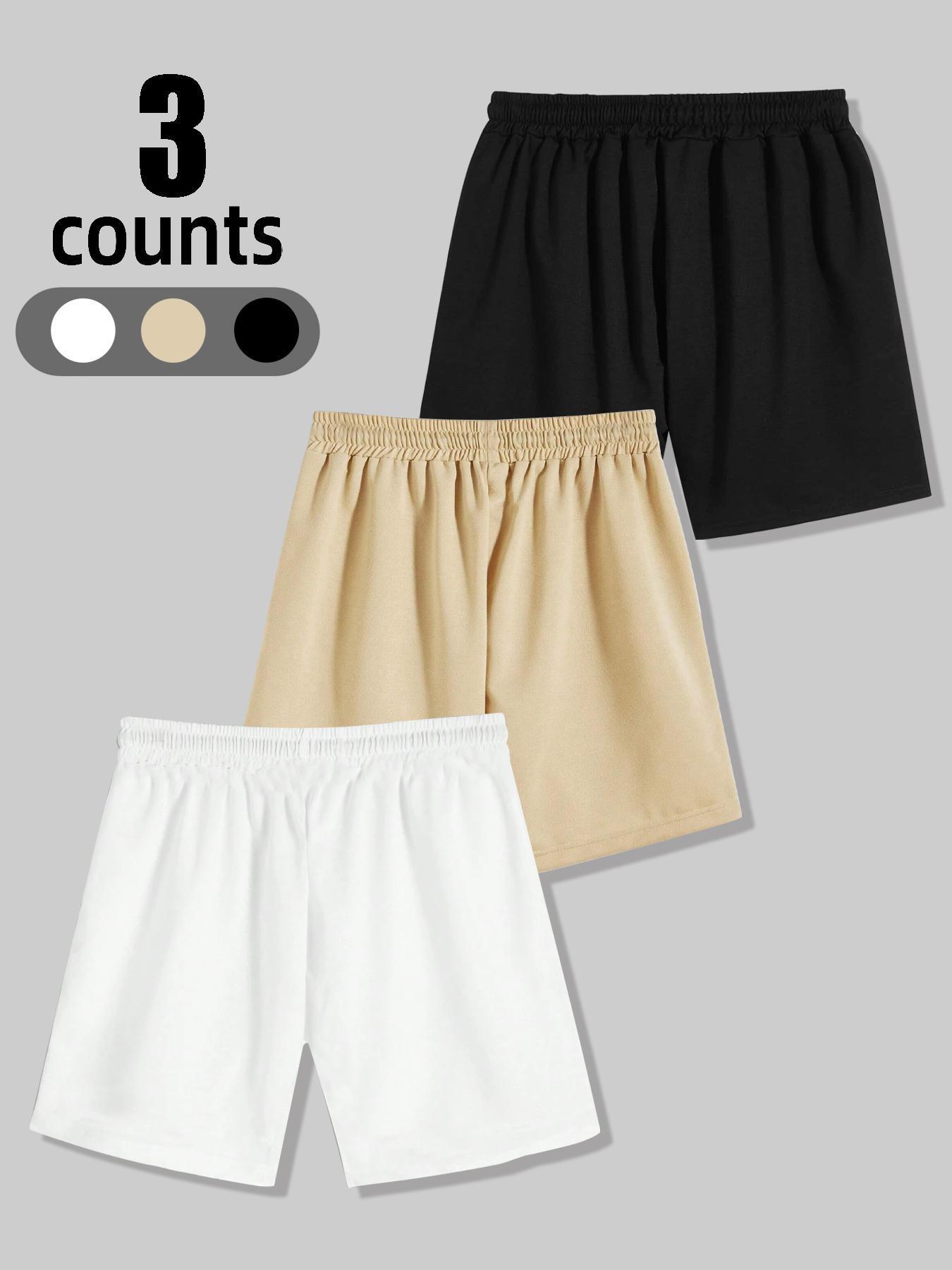 Men's Letter & Cross Print Shorts, Casual Loose Shorts for Summer, Men's Bottoms for Daily Wear, Shorts for Men, Clothing, Graphic Print Shorts