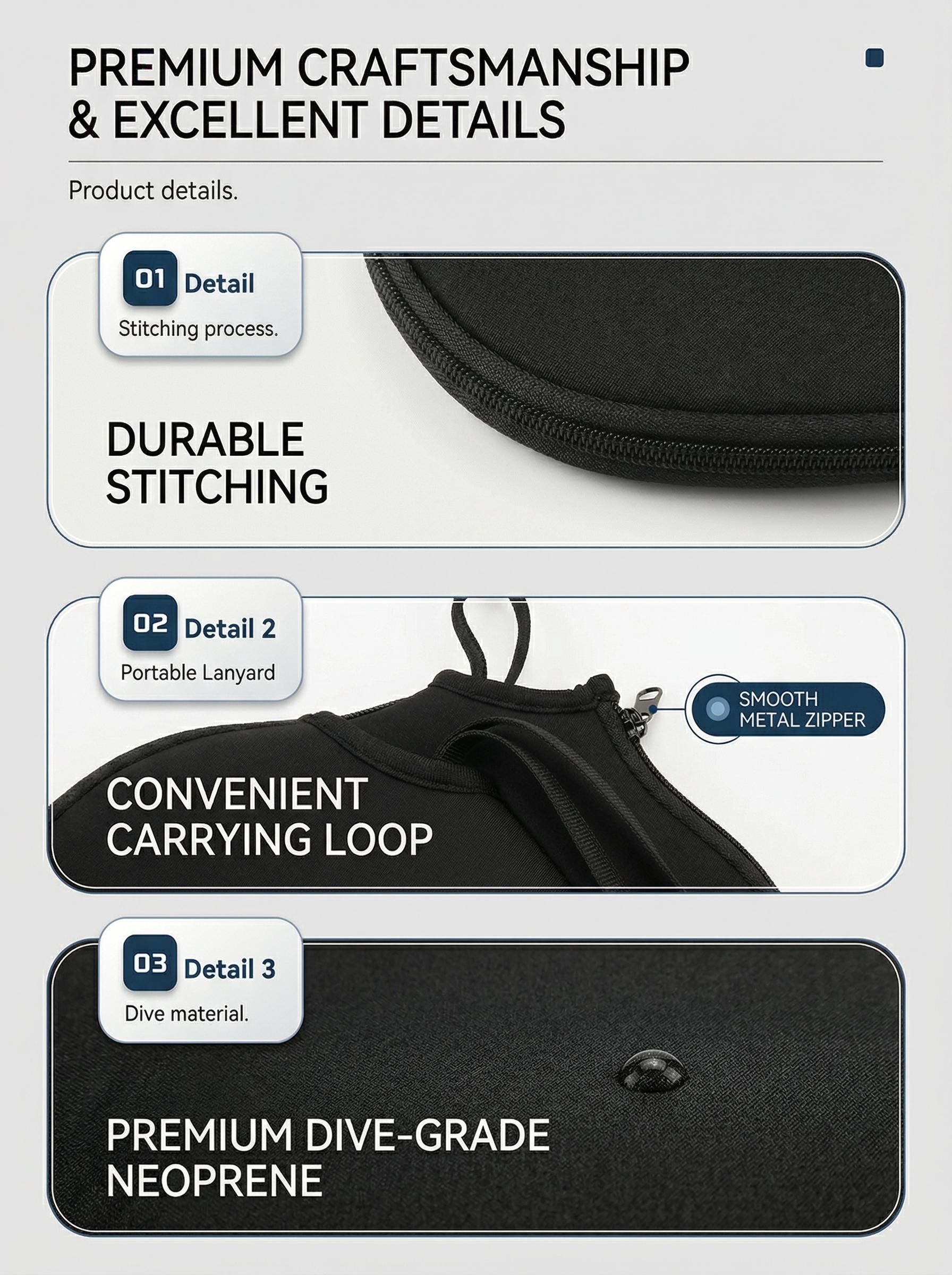 Durable Neoprene Pickleball Paddle Cover – Water-Resistant, Scratch-Proof Sleeve, Protective Racket Cover & Pickleball Protective Gear