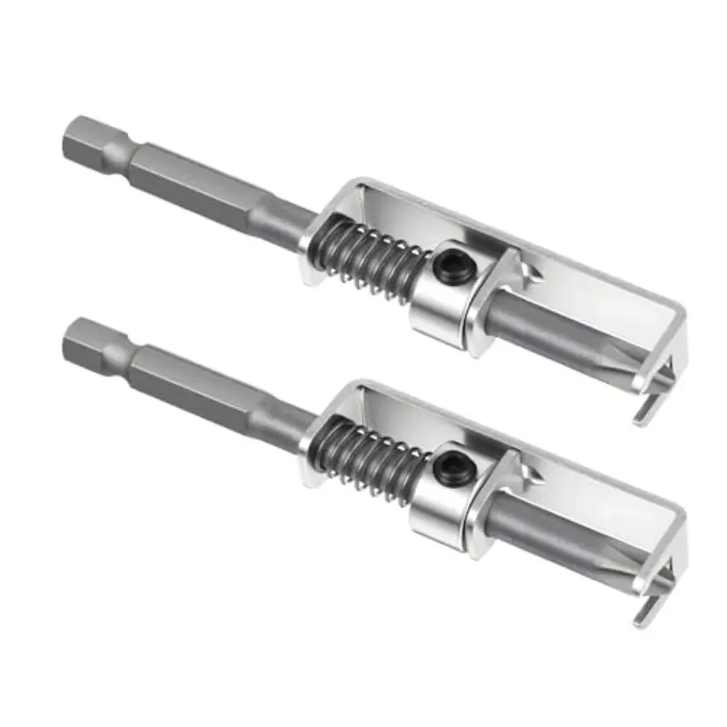 2 Piece Spring Screwdriver Bit Holder, Anti-Fall Screwdriver Bit Holder, Single Hand Drill Bit Holder, Prevents Screw Movement, DIY Home Repair