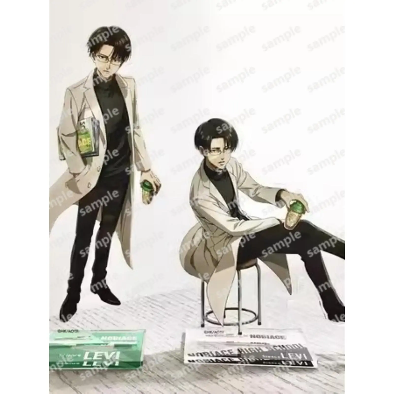 Anime Attack on Titan Nobiace Levi·Ackerman teacher The second bullet Figure Doll Game Acrylic Stands Model Cosplay Toy for Gift