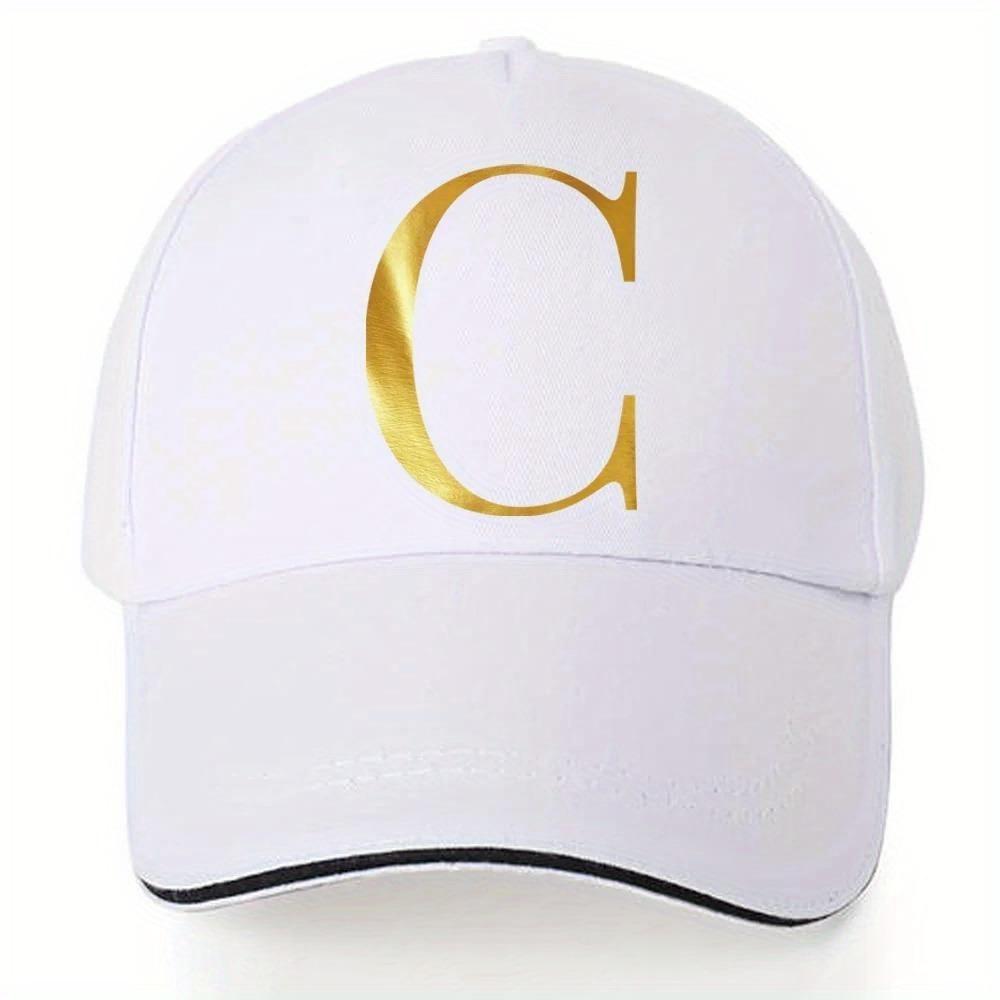 [Lightweight Baseball Cap] Lightweight Baseball Cap |   Adjustable Shoulder Strap, Breathable And Quick Drying - Customizable Golden Letter Design, Suitable for Outdoor Sports And Travel