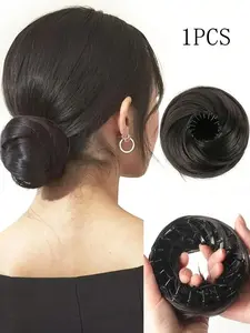 Women's Hair Bun Clip, 3 Inch Expandable Hair Clips, High Temperature Synthetic Fiber Wig, Headband Wig, Synthetic Wigs, Suitable for All Hair Types, Natural Look