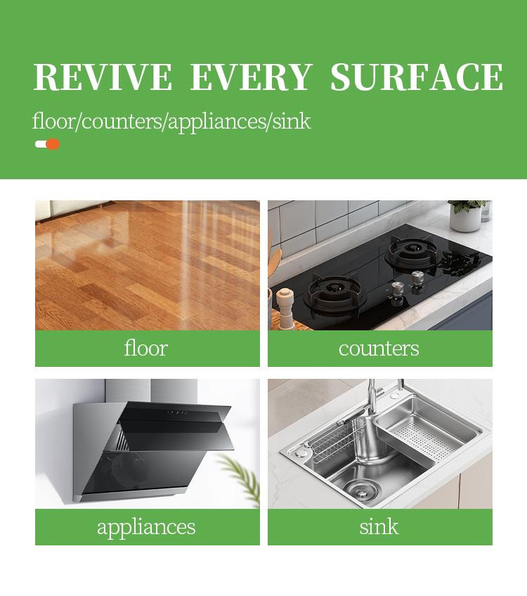 NUAN Deep Cleaning Grease Remover Spray, Heavy Duty Grease Remover for Stove, Range Hood and Countertops, Deep Cleans Tough Kitchen Messes Easily