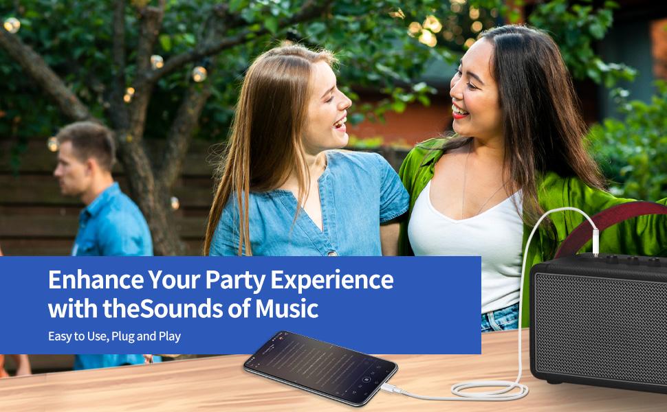 Aux to USB C Cable 6.6 ft, USB C to 3.5mm Audio Aux Jack Cable Type C to 3.5mm Headphone Car Stereo Cord Compatible with iPhone 16 15/15Plus/Pro/Pro Max, Galaxy S24 S23 iPad Pro Air Pixel