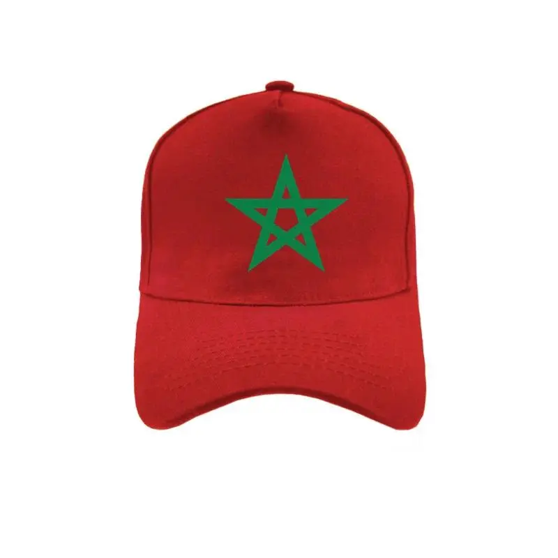 Morocco Flag Baseball Cap in Casual Cotton, Unisex Fashion Snapback with an Adjustable Strap for Adults, Cap Girth 56-61Cm, Men's Hats Snapback, All Seasons, Flag Print, Unisex Snapback