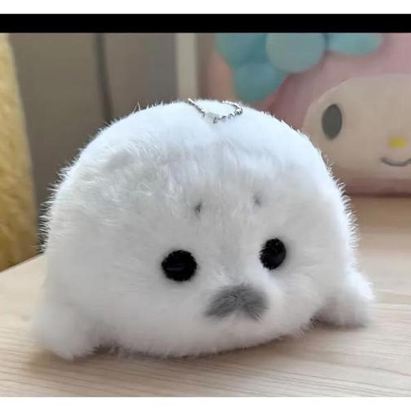 Cute Plush Baby Seal Plushie Pendant Handmade Ocean Guardian Realistic Ocean Toy Seal Pendant Gift