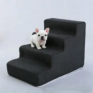 Pet Staircase, Washable Mesh Fabric, Universal Size, Ideal for Living Room Bedroom, Pet Play Training Sofa Steps