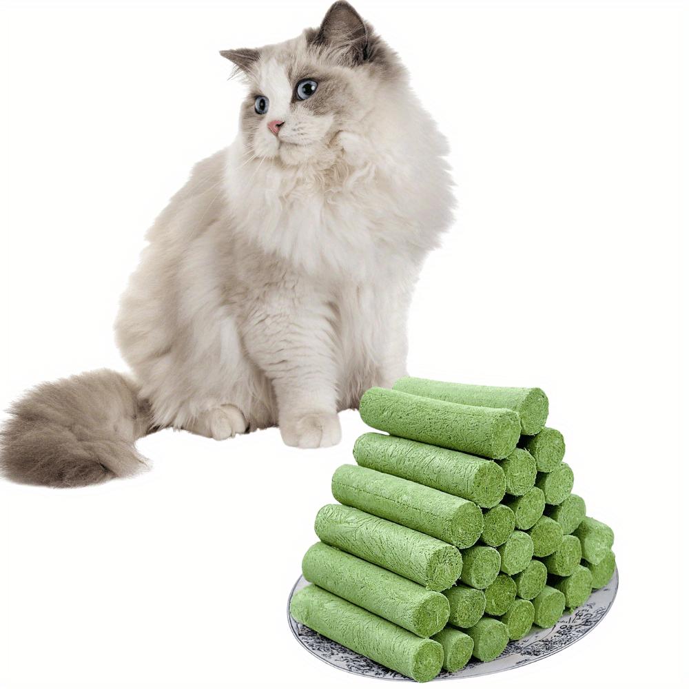 20 Count 4.23oz/120g Cat Grass Stick, Cat Treats for Hairball Support and Teeth Cleaning, Chicken Flavored Hairball Treats for Cats, Natural Freeze Dried Cat Grass Treats for Indoor Cats, Cat Grass for Cat