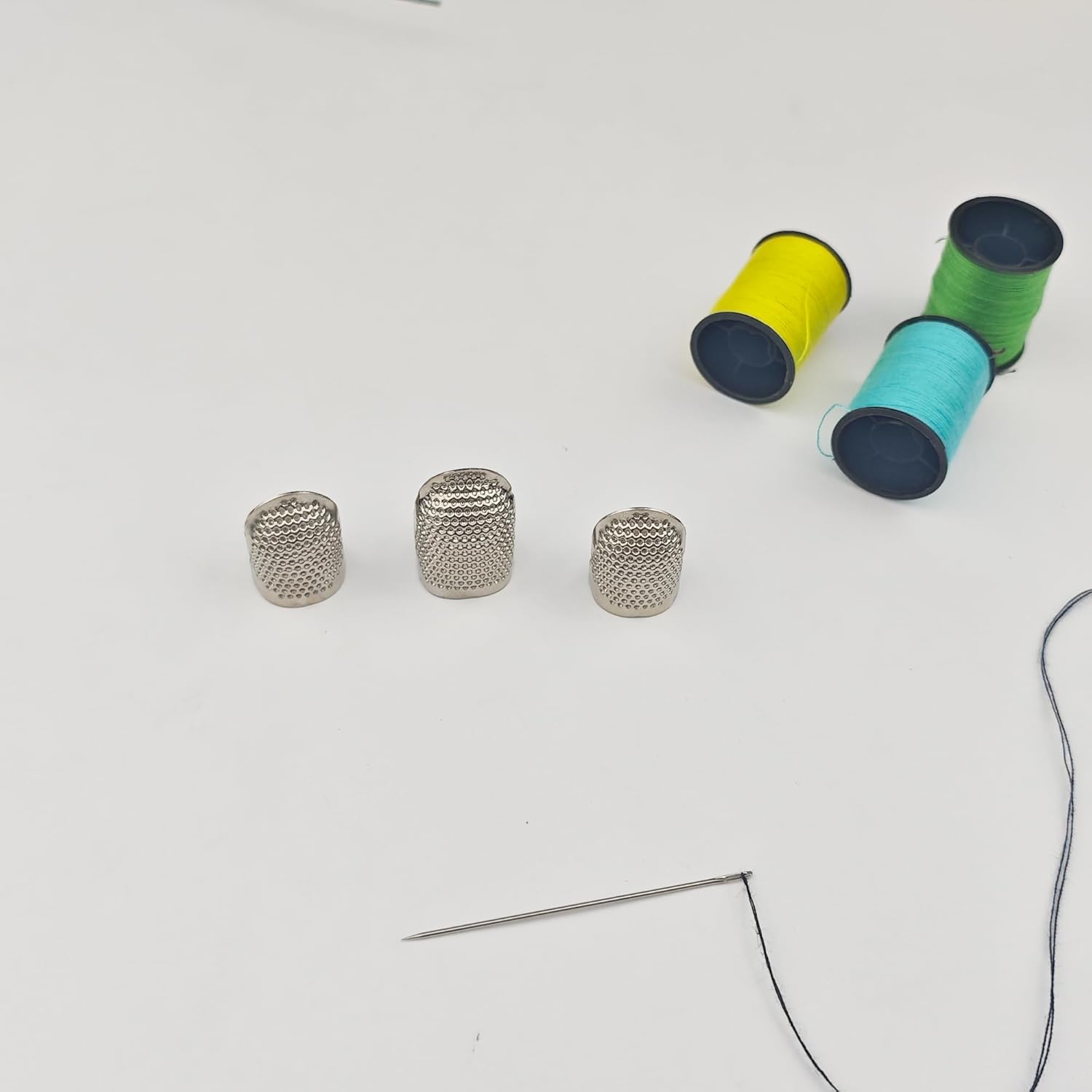 Sashiko Thimble - 2 count Thimbles Adjustable Ring Sashiko  Kits, Thimbles for Hand Sewing