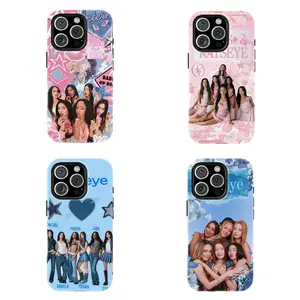 Katssseye Girl Group Collage Phone Case Y2K Pastel Scrapbook Floral Disco Star Print Shockproof Protective Phone Cover Compatible for iPhone 17   promax   16 15 14 13 12 11 and for Samsung S21 S22 S23 S24 S25 S26 Perfect Gift for Fans