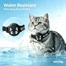 Waterproof Airtag Compatible Cat Collar, Breakaway Cat Airtag Collar with Luminous & Reflective, Lightweight Kitten Collar, Hidden Tracker for iOS