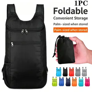 Lightweight Foldable Backpack, Portable Storage Skin Bag, Outdoor Hiking Travel Backpack, Unisex Mini Waterproof Small Bookbag