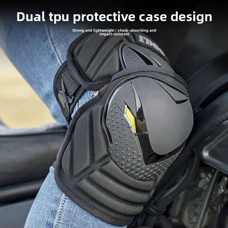 Motorcycle knee pads riding motorcycle protective gear summer windproof protective equipment sports anti-fall elbow pads