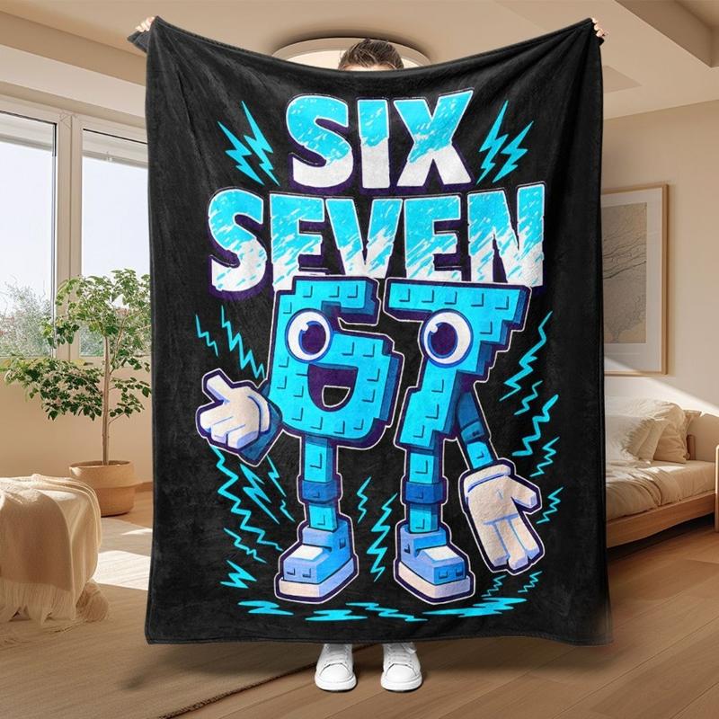 67 Robot Lightning Flannel Blanket - Blue Black Color Block Design Lightweight Warm for Sofa Bed Travel Camping Valentine's Day Birthday Christmas Gift 67 Robot Lightning Flannel Blanket - Blue Black Color Block Design Lightweight Warm for Sofa Bed Travel Camping Valentine's Day Birthday Christmas Gift