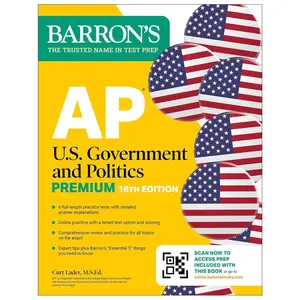 AP U.S.  and Politics , Sixteenth Edition: Prep Book with 6 Practice Tests + Comprehensive Review +  Practice (2026) (Barron's AP Prep) - Paperback