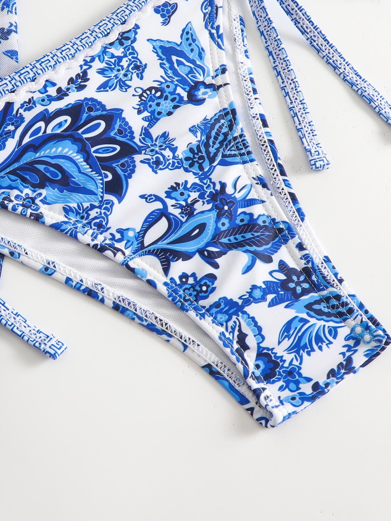 Printed triangle cup sexy bikini 2026 two-piece swimsuit bikini