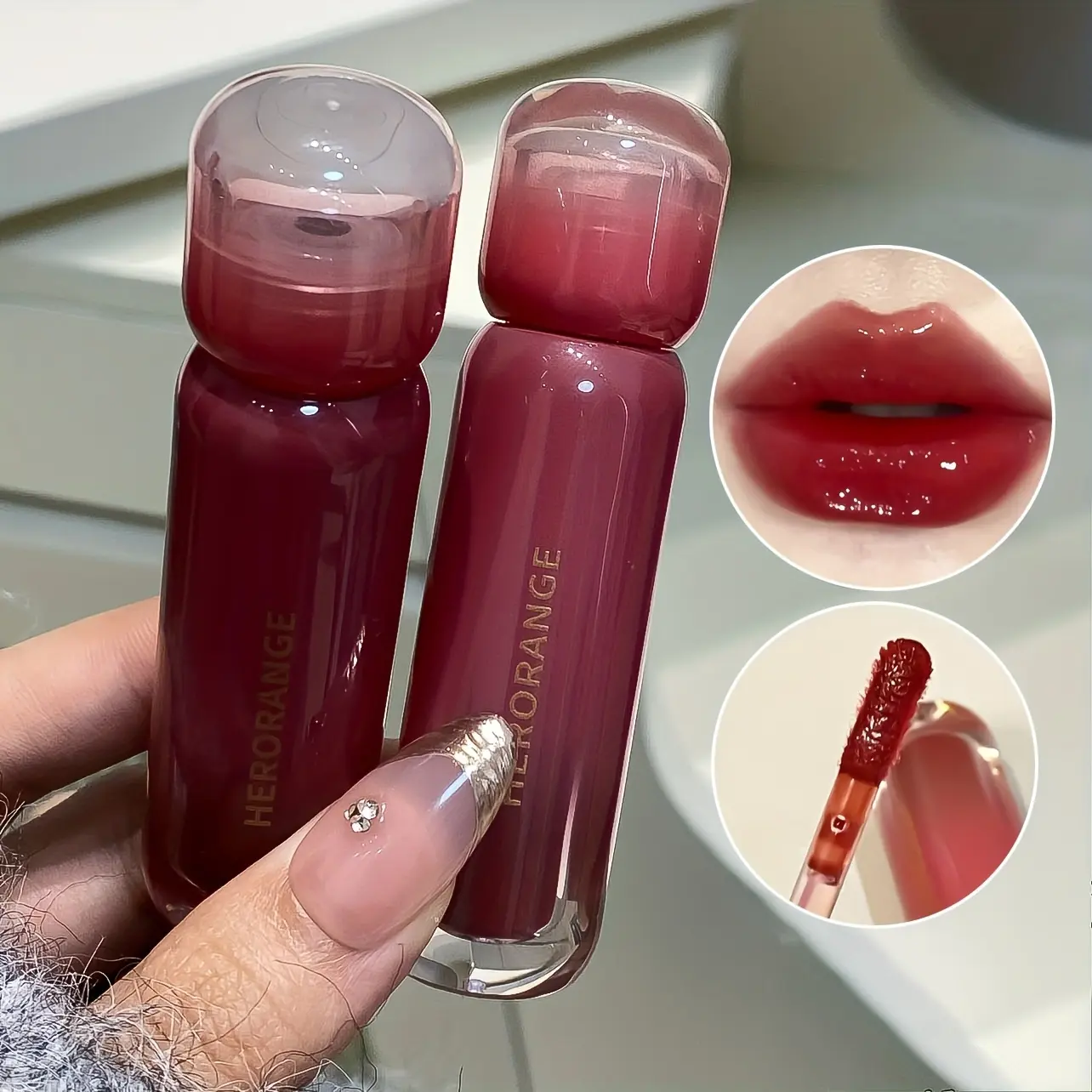 Bobo water lip glaze 6 colors optional, mirror moisturizing water light moisturizing non-stick cup, long-lasting color development and easy to apply, girl fashion single product, cheap girl products