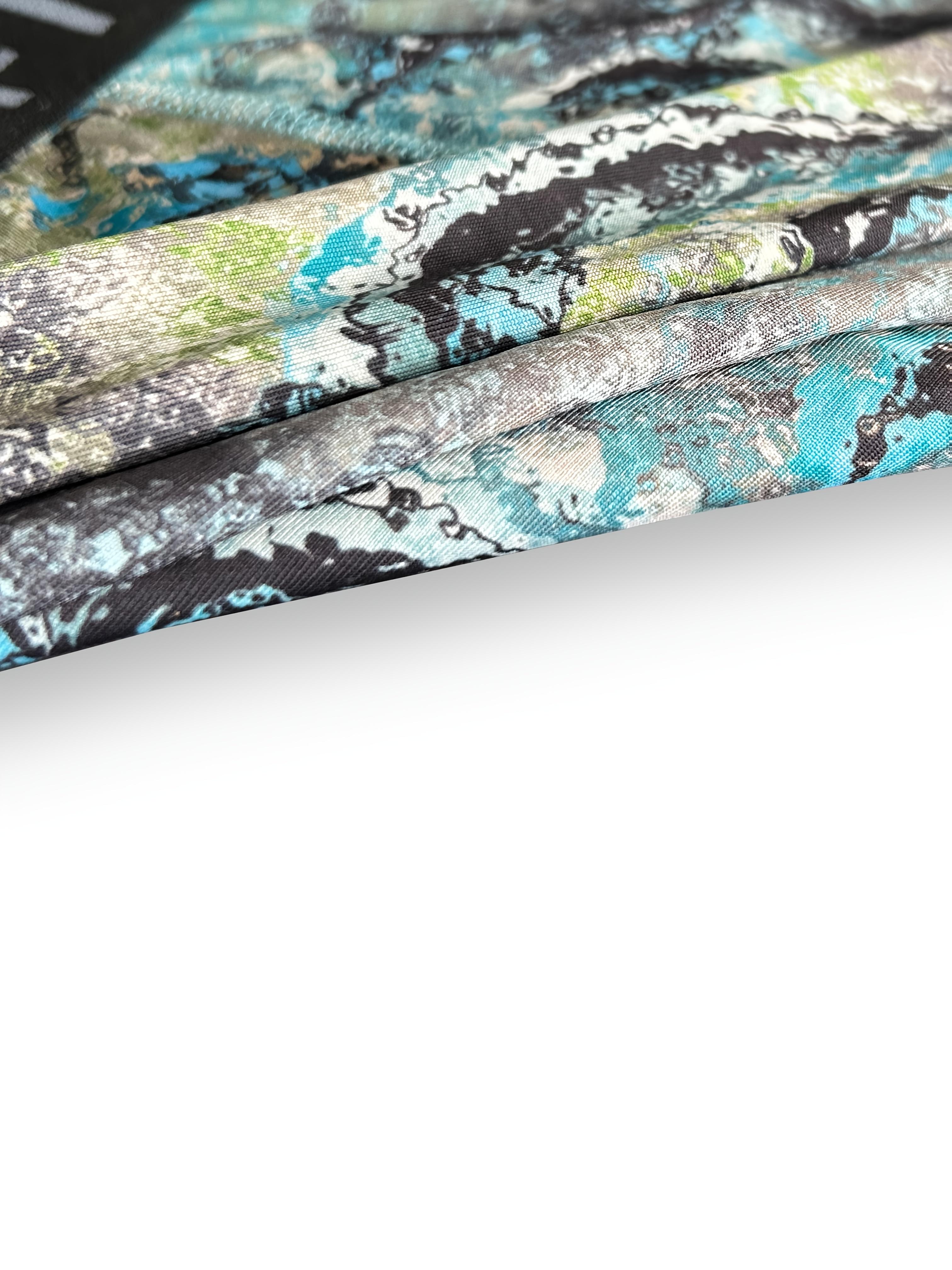 KJFISTMU 8-piece men's boxer briefs set, assorted print pack, Valentine's Day gift for boyfriend, men's long boxer briefs - breathable, colorful graffiti-style print, polyester and spandex blend, opaque geometric patterns, suitable for both men and women