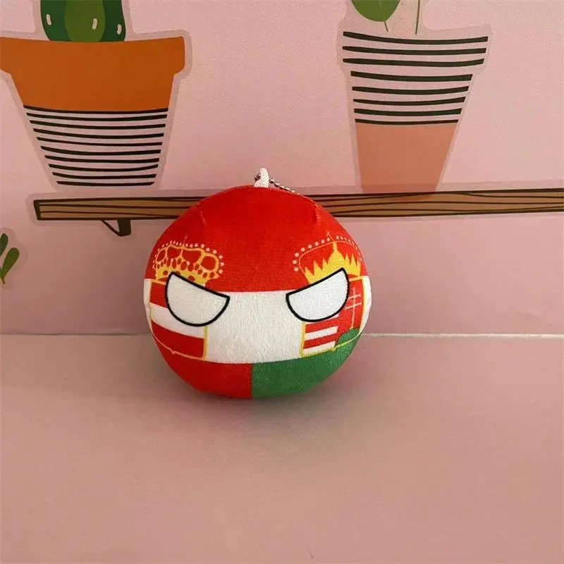 10cm Polandball Plush Toy Mexico Ukraine Germany Countryball Stuffed Doll Pendant Home Decoration