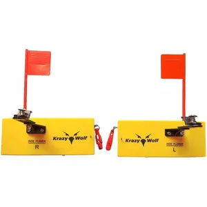 Board (P007,P009), Includes Spring Flag System, Left & Right L8 x W3, L10 X w3.5, Pair, Yellow