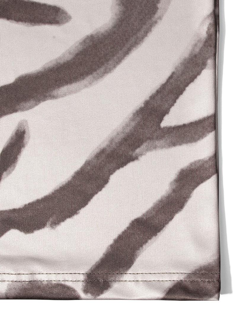 Women's Zebra Striped Print Cami Dress, Chic Casual Sleeveless Spaghetti Strap Long Dress for Party Club Dating Wear, Ladies Summer Clothes, Elegant Sleeveless Gown, Womenswear