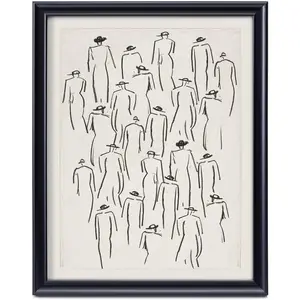 Framed Abstract Canvas Wall Art Decor Minimalist Wall Prints for Bedroom Bathroom Office Posters for Living Room Aesthetic Nature Painting Artwork