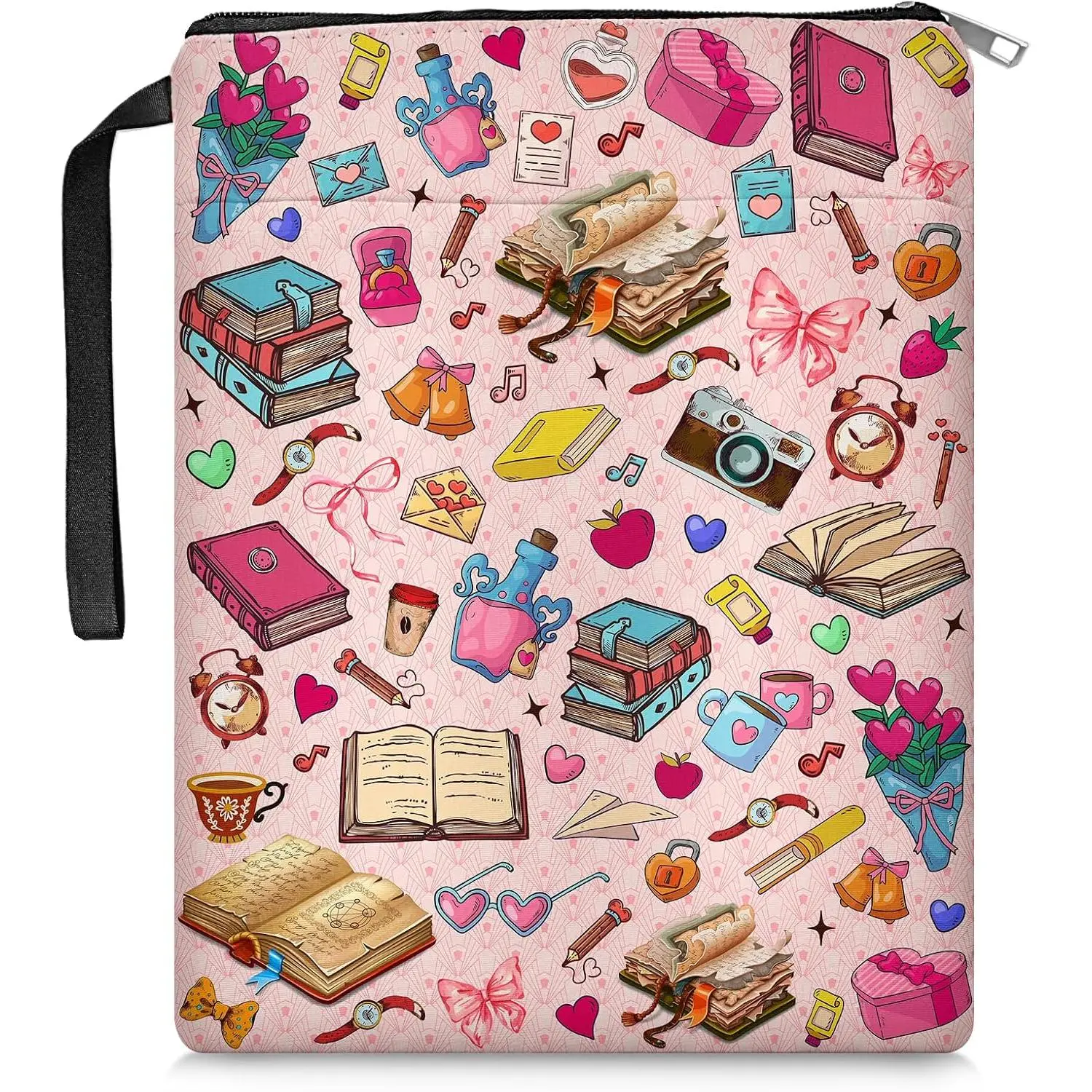 Book Sleeve for Book Lovers, Book Sleeves with Zipper, Book Covers for Paperbacks, Book Sleeve Gifts, Reading Book Cover for Young Adults, Gifts for Chritsmas Thanksgiving 11.2x8.3in
