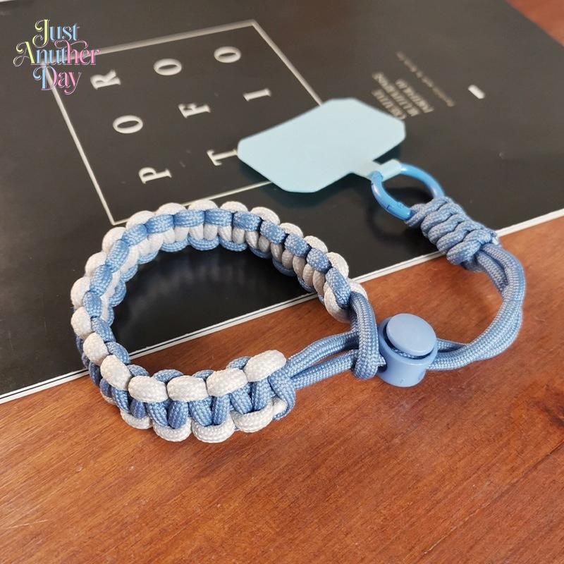 and-Woven Paracord Phone Wrist Strap Adjustable Anti-Lost Phone Lanyard with Universal Patch Multiple Color Options Durable Wristband for Phones Keys and Bags Stylish and Practical Daily Accessory
