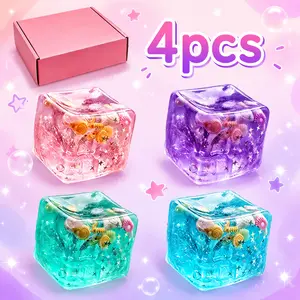 4-Piece Maltose Stress Relief Squishy Set, Creative Slow-Return Squishies, 4 Colors, Party Gift, Fun and Relaxing Toy