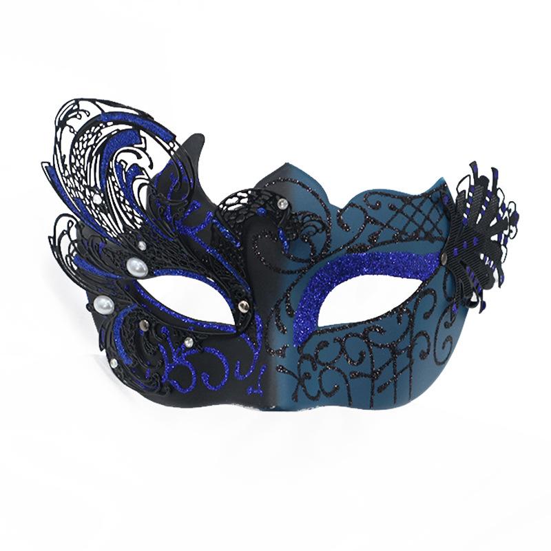 Women’s Rhinestone Venetian Half Face , Luxury Masquerade Eye  for Carnival, Party & Club Night domino