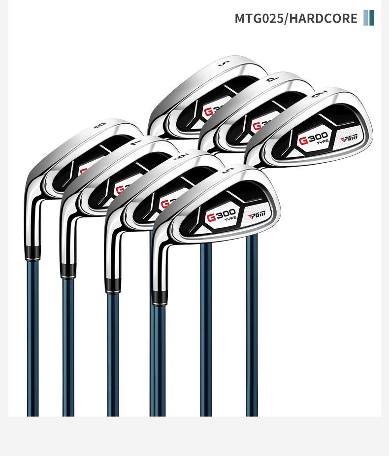 PGM Golf Club – Men's Left-Handed 7-Iron: Stainless Steel Head, Beginner Practice Club