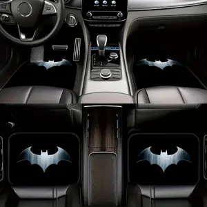 Bat Theme Car Floor Mats Set of 4, Suitable for Sedans and Suvs, Perfect for New Year Christmas Valentine's Day Easter Carnival Birthday Gifts