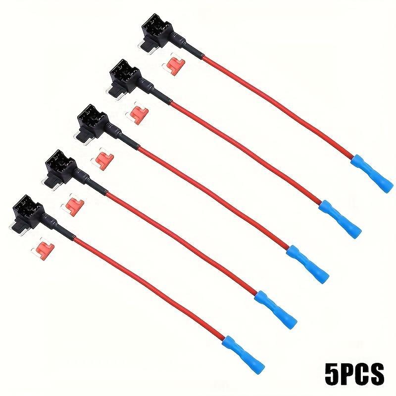 5pcs Car Fuse Box Circuit Adapter, ATM Blade Fuse for Car, Van, Motorcycle, RV, Boat, Tractor ≤36V, Plastic Material