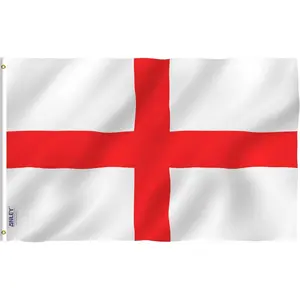 Breeze 3x5 Foot England Flag - Vivid Color and Fade proof - English National Flags Polyester with Brass Grommets 3 X 5 Ft