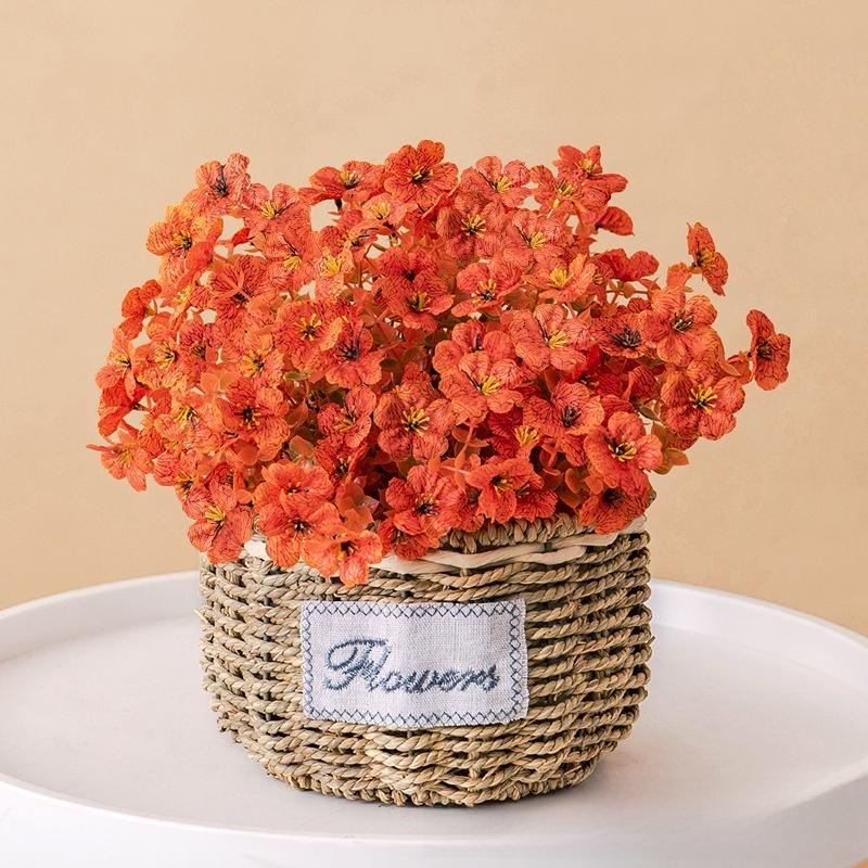 Violet artificial bouquet, purple roses, artificial flowers, artificial eucalyptus, fake flowers, decorative DIY hanging basket