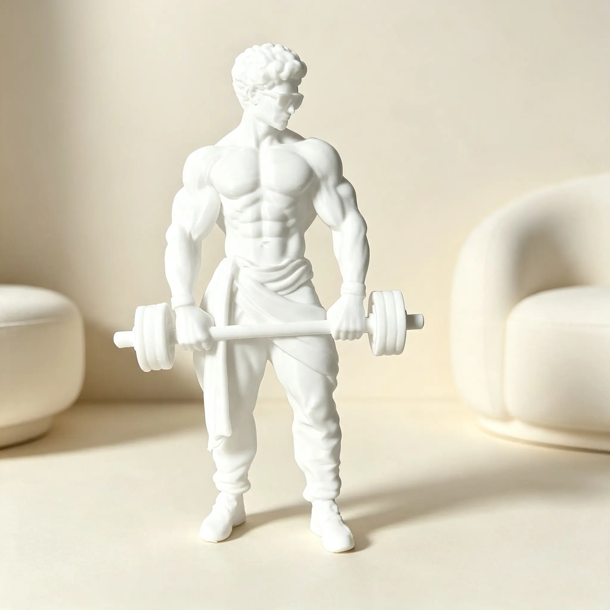 Collectible Fitness Figurine, Muscle Building Decor, Perfect for Holidays, Office, Home, Gym, Ideal Gift for Fitness Enthusiasts
