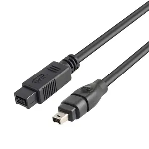 Firewire 800 to 400 Cable IEEE 1394 9Pin to 4Pin for DV Camera Camcorder, 6ft