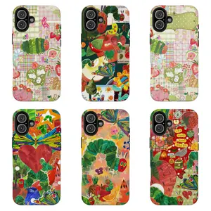 The Very H0ngry Caterpillar Collage Phone Case | Nostalgic Kids Book Aesthetic, For iPhone 11 12 13 14 15 16 17 Pro Max For Samsung S26 S25 S24 S23 S22-Gift For Her/Him/Anime lovers
