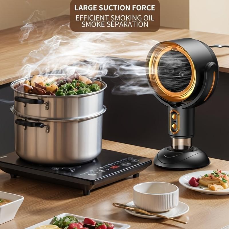 Portable USB Desktop Smoke Absorber, Smoke Eliminator, Portable Kitchen Exhaust Fan.Portable Range Hood For Kitchen, Home, Barbecue, Hot Pot(Raincoats)