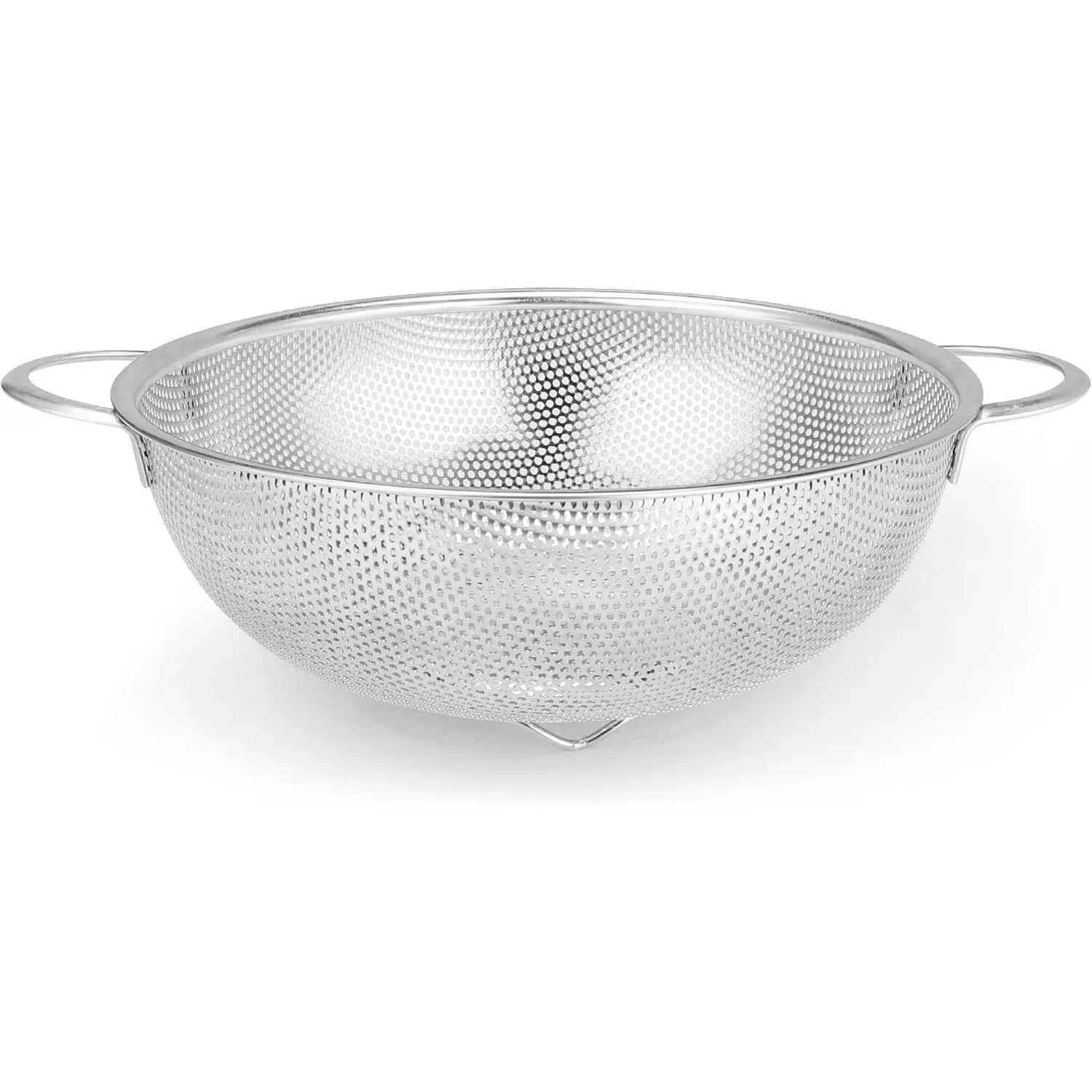 Colander Stainless Steel 3-Quart with Base, Strainer for Kitchen