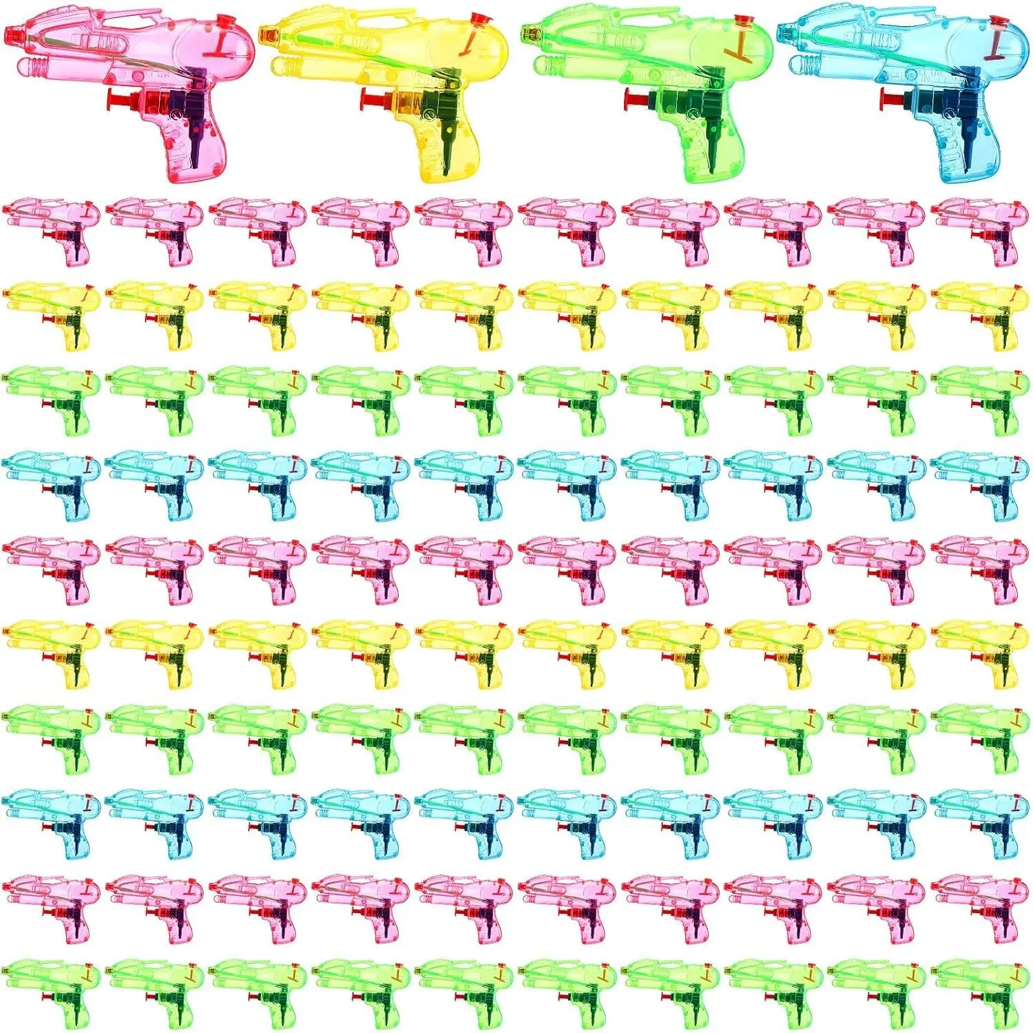 100 Pcs Squirt Water Guns Mini Water Gun for Kids Water Squirter Pistol Toys for Boys Girls Summer Pool Beach Party Favor