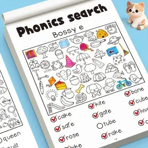 1-2 sets of fun cognitive coloring books, for baby's concentration ability training. With the dual gameplay of "finding objects" and "spotting flaws", it helps develop observation skills and patience. It is a great helper for parent-child reading and joyf