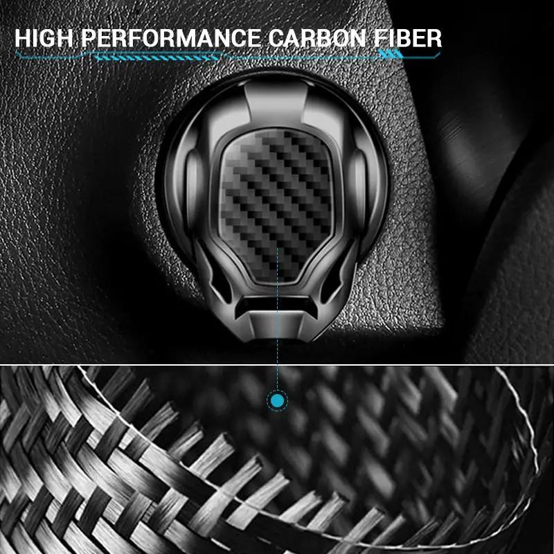 Universal Car Auto Ignition Engine Start Stop Button Decor, Car Accessories, 1 Count Stylish Accessory for Your Vehicle, Enhance Interior Look and Feel